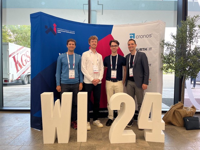 Best Student Paper Award für Simon Hofmann und Christoph Sommermann auf der Internationalen Tagung Wirtschaftsinformatik 2024 in Würzburg